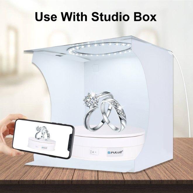 Immagine prodotto Puluz Giradischi elettrico a 360° (Ulteriori accessori)