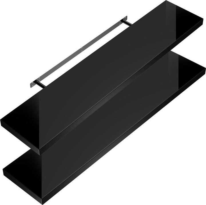 2er Set hochglanz schwarz