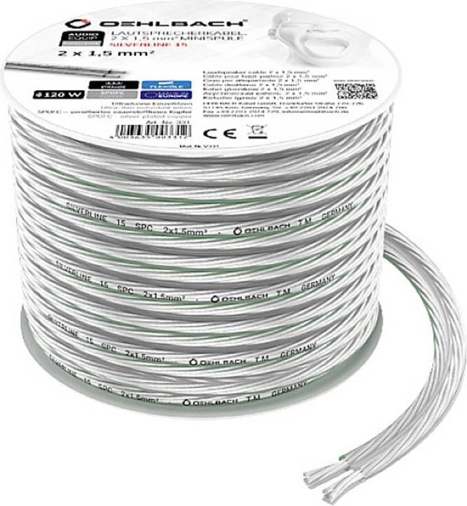 Actual product image Oehlbach Speaker cable 2x1.5mm² 8m (8 m, 1.50 mm²)