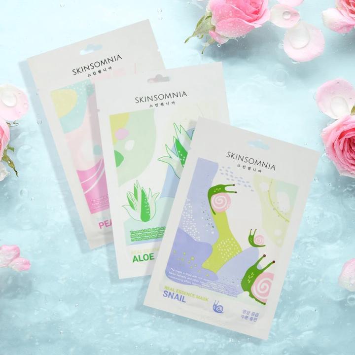 Actual product image Skinsomnia Snail Real Essence Mask (25 ml)