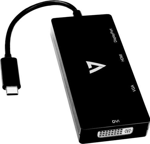 Produktbild V7 USB-C To Multi Video Adapter (USB Typ-C, DVI, HDMI, VGA)