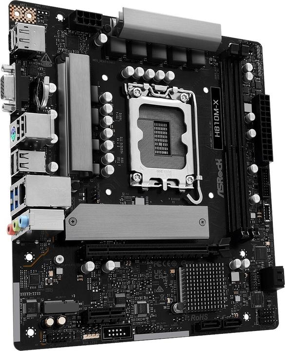 Actual product image AsRock MB Intel 1851 H810M-X (Socket S1, Intel H810, mATX)