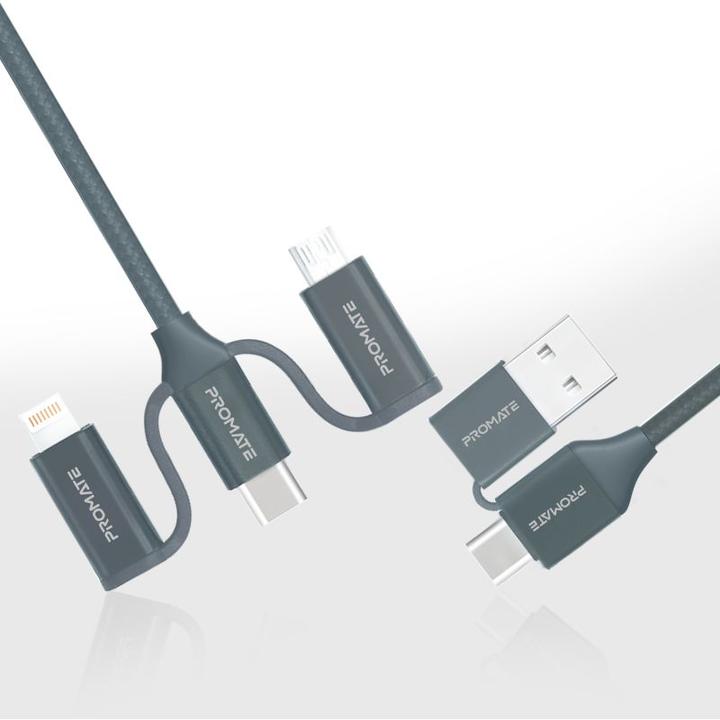 Produktbild ProMate PentaPower Grey 6 in 1 Multikabel