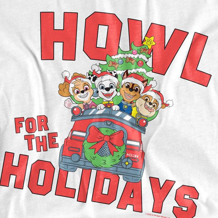 Immagine prodotto Paw Patrol Howl For The Christmas Holidays Maglietta Uomo (L)