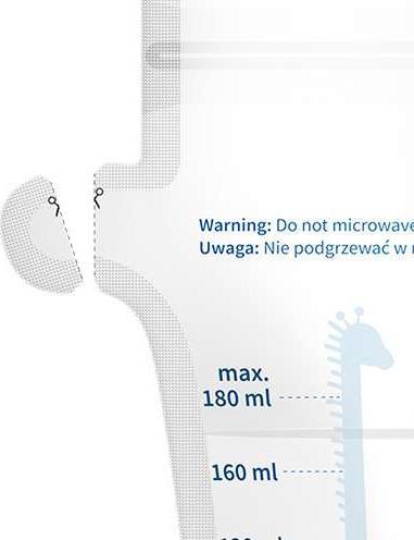 Actual product image Babyono Breast milk bag