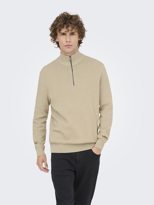 Immagine prodotto Only & Sons Onsmace Reg 12 Herringbon Half Zip Knit (XXL)