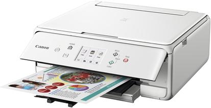 Produktbild Canon PIXMA TS6051, Inkjet, Colour printing, 4800 x 1200 DPI, Colour copying, A4, White (Tintenpatrone, Farbe)