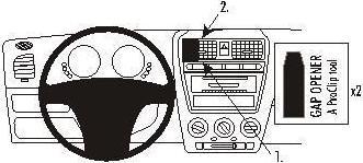 Image du produit Brodit 853590 Support voiture Kia Picanto