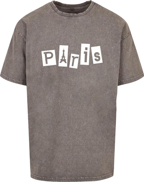 Merchcode Paris X Acid Washed Heavy Oversize Tee - 118073 (XL)