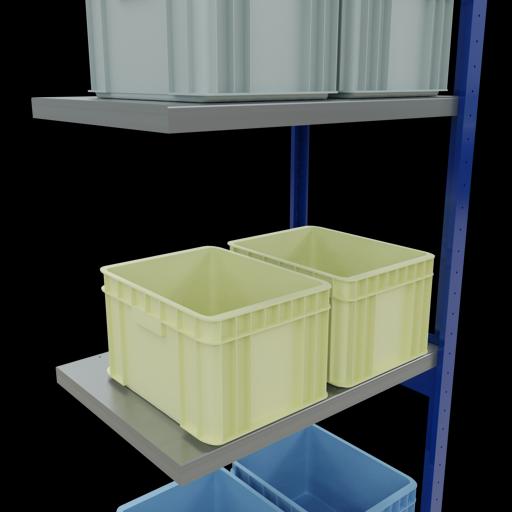 Produktbild Schulte Lagertechnik Stecksystem Anbauregal MULTIplus250 mit Längenriegel