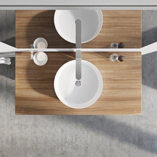 Productafbeelding Ravak Keramische inbouwwastafel Uni, Slim 40 cm (400 mm)