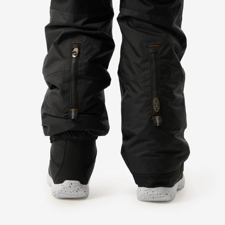 Actual product image Wedze Snowboard trousers dungarees kids piste - 500 grey (146)