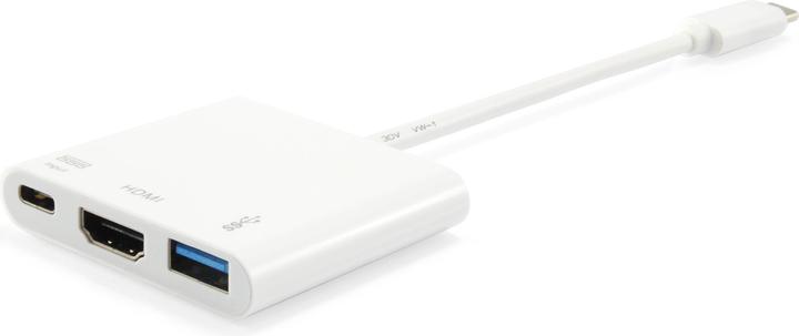Actual product image equip USB type C to (USB-C, 3 Ports)