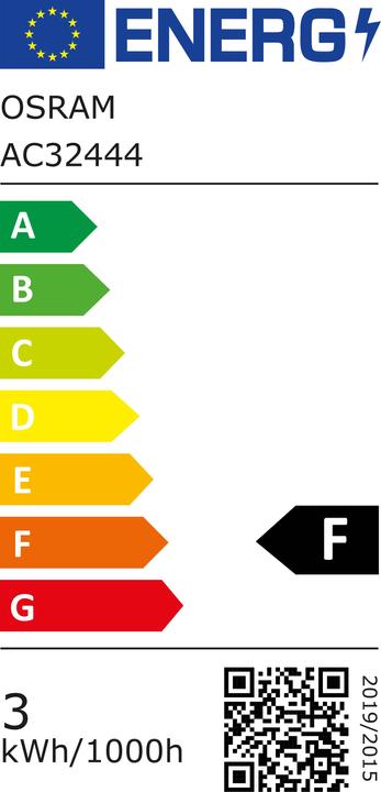 Energy Label Osram LEDSCLP25 2,5W/840 230V FIL E1410X1OSRAM (E14, 2.50 W, 250 lm, 1 x, F)