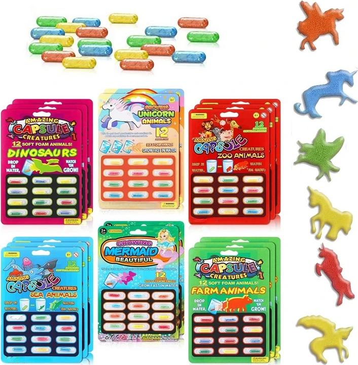Immagine prodotto Activity Board 5Pz di capsule magiche di gomma colorate per la crescita degli animali unicorno