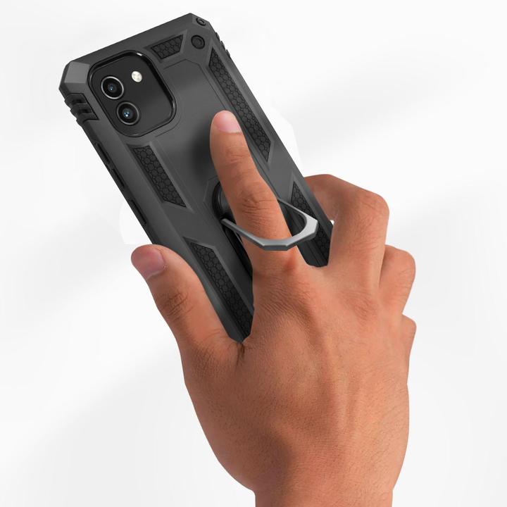 Immagine prodotto Avizar Custodia antiurto per cellulare con serie di anelli (Samsung Galaxy A03)