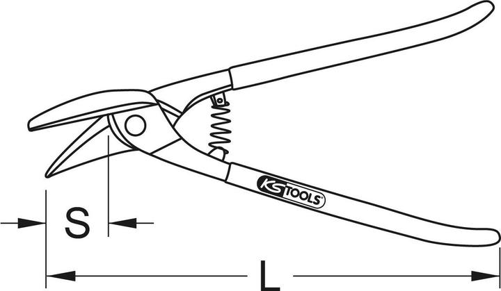 Immagine prodotto KS Tools Forbici ideali, taglio giusto (280 mm)
