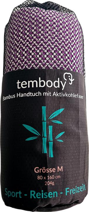 Immagine prodotto Tembo Tembody Bambus Reisehandtuch Lila M