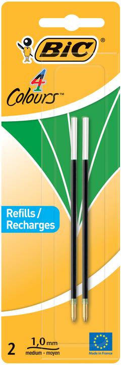 Produktbild Bic ® Kugelschreibermine refill 4 colours 4 Colours® ORIGINAL 4 Colours® FLUO 4 Colours® SHINE 4 Grip... (Grün, 2 x)