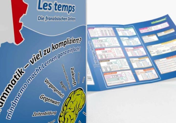 Produktbild mindmemo Lernfolder - Les temps - Die französischen Zeiten - Zusammenfassung (Deutsch, Hunstein Philipp, Fischer Henry, 2014)