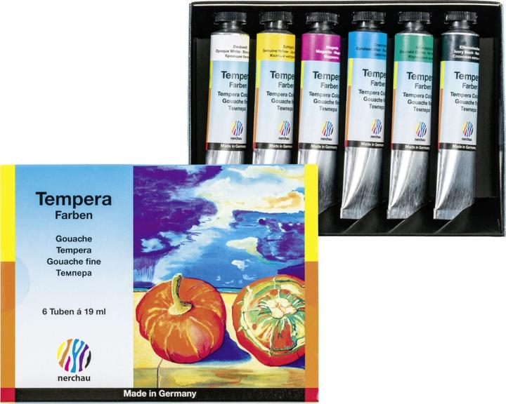 Produktbild Nerchau LUKAS STUDIO GOAUCHE - Künstler-Gouache in Premium-Qualität - Starter-Set T6 mit 6 x 20 ml A (Mehrfarbig, 1000 ml)