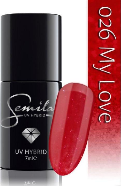 Actual product image Semilac 026 My Love 7ml (026 My Love, UV gel varnish)