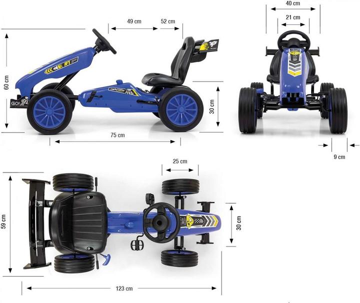 Produktbild Mally Rocket pedal Gokart blue