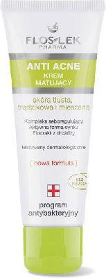 Actual product image Floslek Anti Acne Antibacterial program Matte cream 50 ml (50 ml, Liquid shampoo)