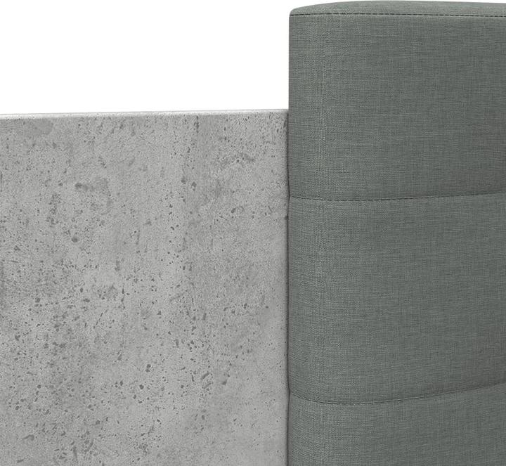 Image du produit VidaXL Cadre de lit avec tête de lit gris béton (90 x 200 cm)
