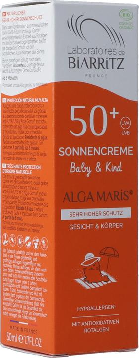 Image du produit Laboratoires de Biarritz Alga Maris (Crème solaire visage, SPF 50, 50 ml, 88 g)