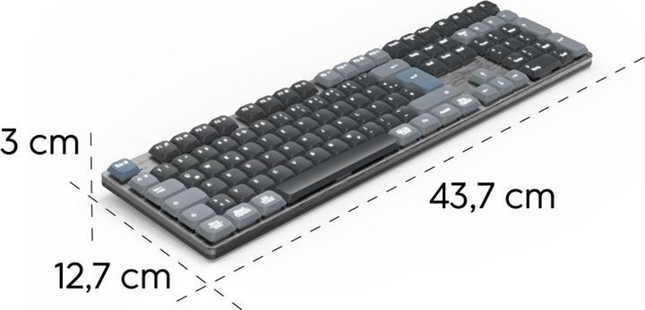 Actual product image Hama WK-800 Keyboard wireless grey (DE, Wireless)