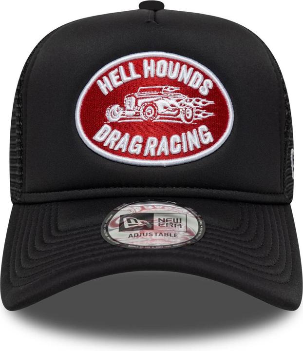Actual product image New Era A-Frame Mesh Trucker Cap - Hellhounds Drag Racing (One size)