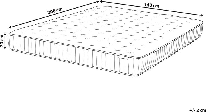 Actual product image Beliani Dream (140 x 200, Spring core)