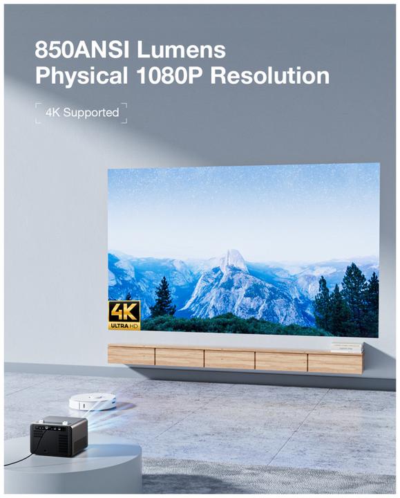 Actual product image BlitzWolf Projector LED BW-V7, 1080p, Android, Bluetooth (850 lm)