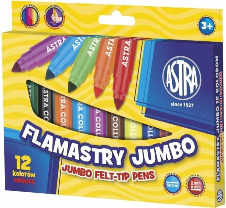 Produktbild Astra Jumbo-Filzstifte 12 Farben (202175) (Mehrfarbig, 12 x)