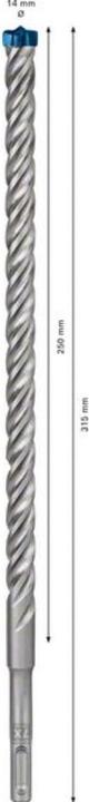 Actual product image Bosch Professional Zubehör Expert SDS plus-7X hammer drill, 14 x 250 x 315 mm (14 mm)