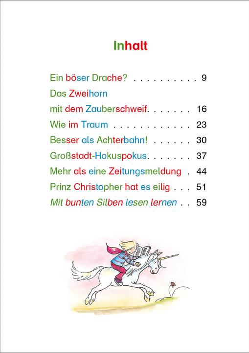 Produktbild Silbengeschichten zum Lesenlernen - Einhorngeschichten (Deutsch, Judith Allert, Loewe Erstlesebücher, Julia Ginsbach, 2021)