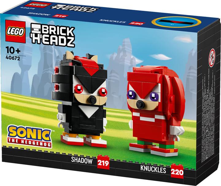 Produktbild LEGO BrickHeadz Sonic the Hedgehog Knuckles & Shadow (40672, LEGO Brickheadz)