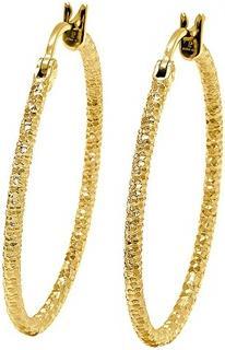 Pierre Lannier Lyrica BJ11A2201 gold-plated steel hoop earrings (Stahl)