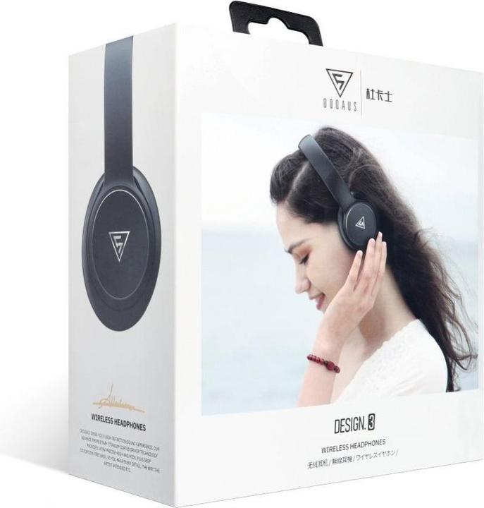 Actual product image Doqaus Wired headphones wireless headphones bluetooth DESIGN 3 black (65 h, Wireless)