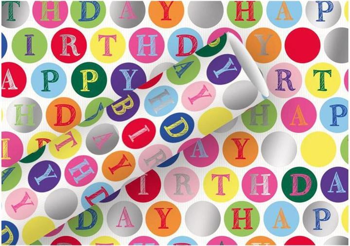 Image du produit Braun + Company Happy Birthday (Papier cadeau, 1 x)