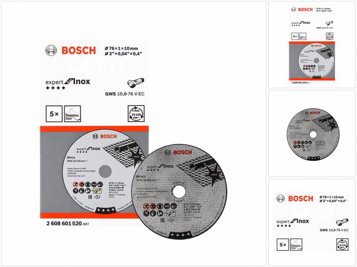 Actual product image Bosch Professional Zubehör PRO Stainless Steel and Metal cutting disc, 76 x 1 x 10 mm