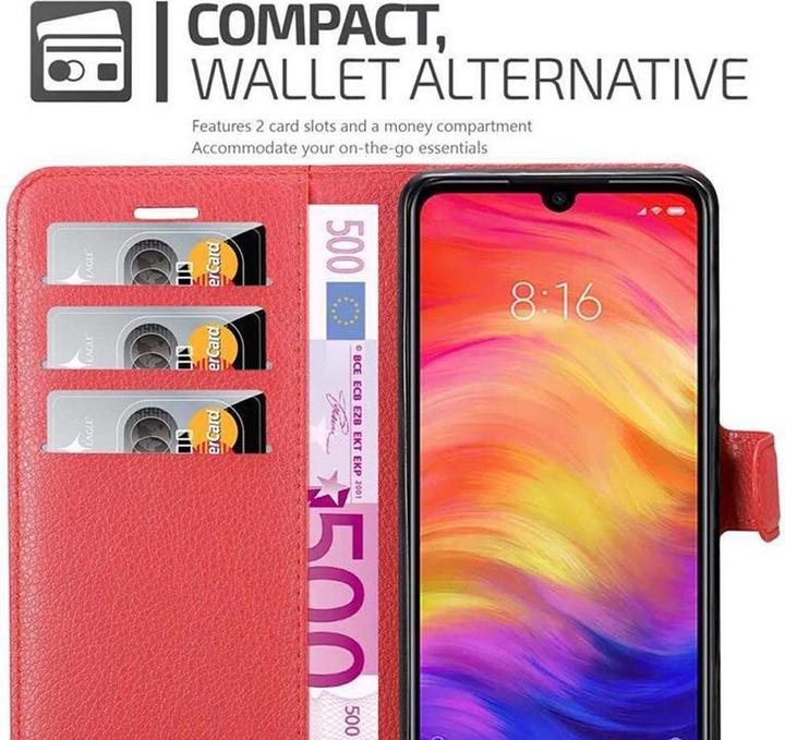 Actual product image Cadorabo Book with stand function cover (Xiaomi Redmi Note 7)