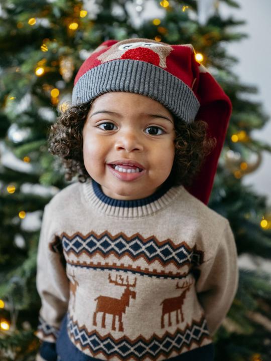 Actual product image Hust and Claire HCPelle jumper with reindeer (110)