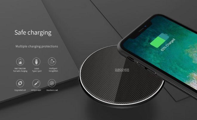 Actual product image Nillkin Fancy 3-in-1 box, hard case, charging cable and Qi charging station (Apple iPhone XR)