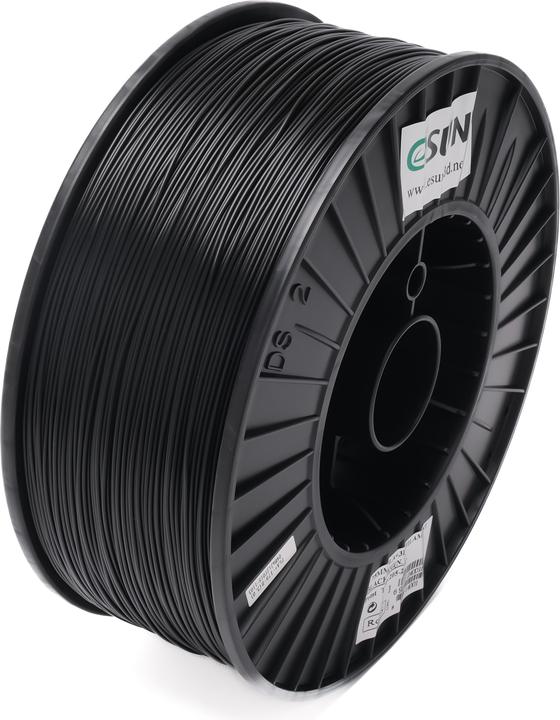 Produktbild eSUN PLA+ Filament 1.75mm Schwarz 3Kg (PLA+, 1.75 mm, 3000 g, Schwarz)