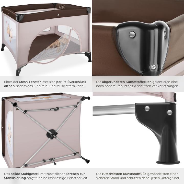 Produktbild tectake Baby Laufstall Tommy (105 cm, 105 cm)