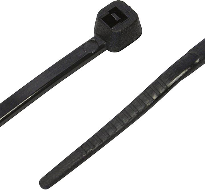 Actual product image ABB PWVS130 Ty-Fast® cable tie 112 mm 2.40 mm Black UV-stabilized 100 pcs. (Plastic cable ties, 112 mm, 100 pcs.)