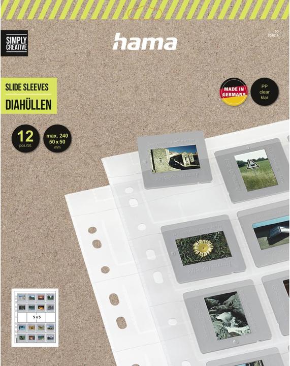 Actual product image Hama Slide sleeves format 5x5cm 12 pieces (Case)