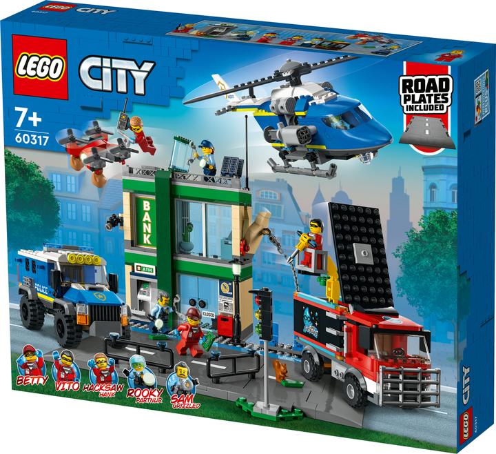 Actual product image LEGO Bank robbery with car chase (60317, LEGO City)